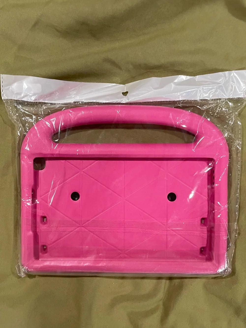 Pink Tablet Hand Grip Handle Stand